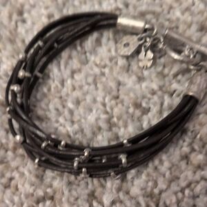Lucky Brand Elegant Silver and Brown Women's Bracelet